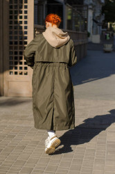 Пальто жіночі (хакі) оптом