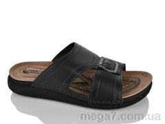 Шлепки, Lot Shoes оптом 006-1 чорний шкіра