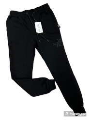 Спортивные штаны мужские на флисе (черный) оптом Турция 23160945 19-77