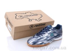 Футбольная обувь, Restime оптом Restime DMB21419 navy-silver