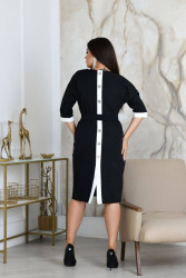 Сукні жіночі БАТАЛ (чорний) оптом 