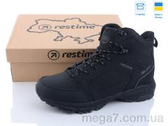 Ботинки, Restime оптом PMZ23606 black