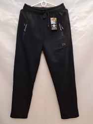 Спортивные штаны мужские на флисе (black) оптом 71295603 2018-6