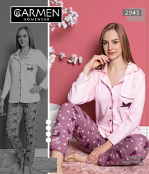 Ночные пижамы женские CARMEN оптом 79842356 2945 -14