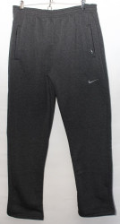Спортивные штаны мужские на флисе (серый) оптом 25701843 01-1