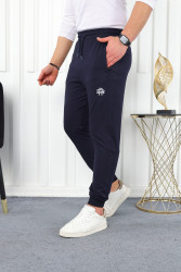 Спортивные штаны мужские БАТАЛ (темно-синий) оптом 26890431 03-85