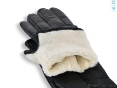 Перчатки, Королева оптом 0638Ж шкіра вовна black