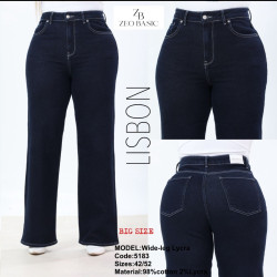 Джинсы ТРУБЫ БАТАЛ женские оптом 39821706 5183-1