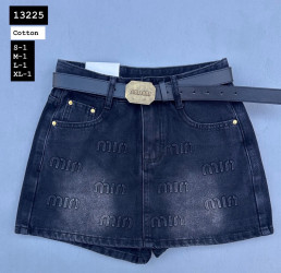 Юбки - шорты женские джинсовые оптом 47829063 13225-262
