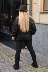 Кофти жіночі БАТАЛ (black) оптом