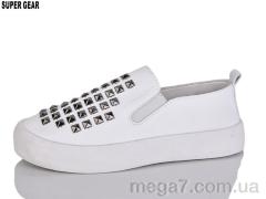 Слипоны, Super Gear оптом D728-2 white