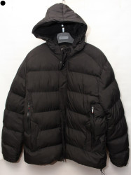 Куртки зимние мужские БАТАЛ на меху (черный) оптом 87193625 A08-24