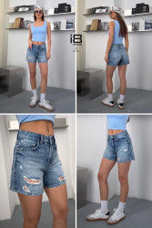 Шорти джинсові жіночі I8DENIM оптом