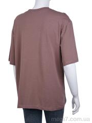 Футболка, Мир оптом 3593-8001-2 brown