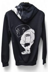 Худі чоловічі (темно-синій) оптом  