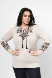 Джемпери вишиті БАТАЛ жіночі оптом