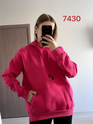 Худи женские ПОЛУБАТАЛ на флисе оптом 68937201 7430-56-75
