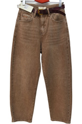 Джинсы женские MEECALOO ПОЛУБАТАЛ оптом 14823057 6199-157