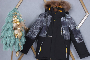 Куртки зимние детские (черный) оптом Китай 95230861 А-389-8