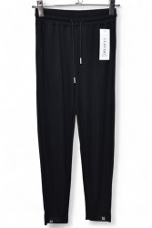 Спортивные штаны женские CLOVER БАТАЛ (черный) оптом 85071493 4908-20