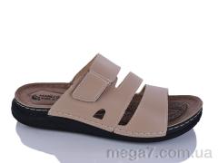 Шлепки, Oscar оптом 01-46 беж к.