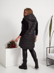 Жилетки жіночі БАТАЛ (чорний) оптом