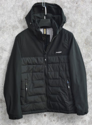 Куртки демисезонные мужские PANDA (черный) оптом 86305471 L62330-1-42