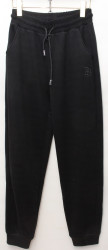 Спортивные штаны женские JJF на меху (черный) оптом 07481923 JW5039-34
