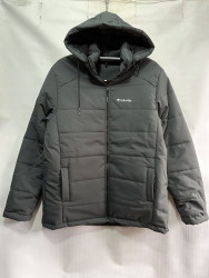Куртки зимние мужские БАТАЛ на меху (серый) оптом 31065482 01-12