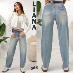 Джинсы БАГГИ женские оптом 67348190 566-11
