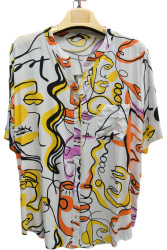 Рубашки женские БАТАЛ оптом 12065798 7649-107