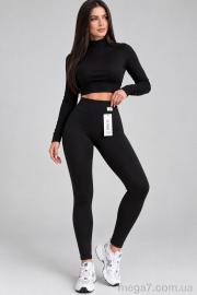 Лосины, Sport style оптом 2918 чорний