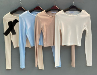 Лонгсливи (білі) жіночі оптом