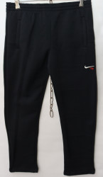 Спортивные штаны мужские на флисе (black) оптом 59863074 04-17