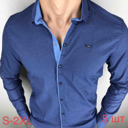 Рубашки мужские PAUL SEMIH (темно-синий) оптом 42790635 01-3