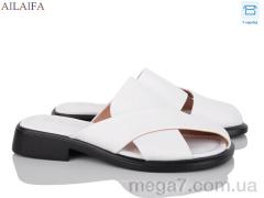 Шлепки, Ailaifa оптом FLY06-3 white