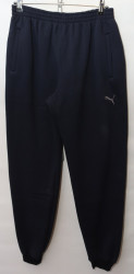 Спортивные штаны мужские на флисе (dark blue) оптом Турция 63417859 03-28