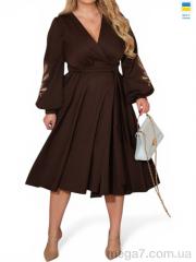 Платье, Alisa Brand оптом 7507 шоколадний