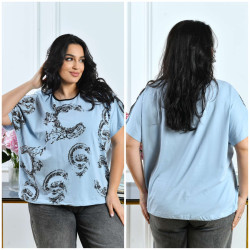 Футболки женские БАТАЛ оптом 49531860 А-3105-64