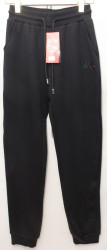 Спортивные штаны женские JJF на меху (черный) оптом 72091564 JW5029-39