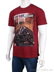Футболка, Мир оптом 3707-098 bordo