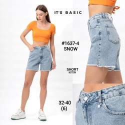 Шорты джинсовые женские ITS BASIC оптом 97483256 1637-4-6