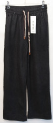 Брюки женские CLOVER на меху (black) оптом 92480375 B663-51
