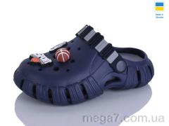 Кроксы, Lot Shoes оптом 012 т.синій-св.сірий