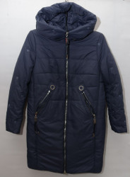 Куртки зимние женские ПОЛУБАТАЛ (blue) оптом 75139604 4028-2