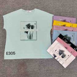 Футболки женские БАТАЛ оптом 76209418 305-66