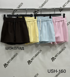 Шорты женские (желтый) оптом 06321457 150-31