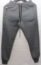 Спортивные штаны мужские на флисе (серый) оптом 40627159 02-27