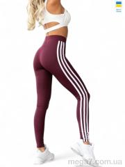 Лосины, Sport style оптом 50253 бордо