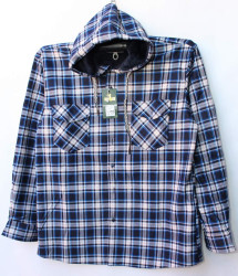 Рубашки мужские GGM на меху оптом 34812975 A622-7